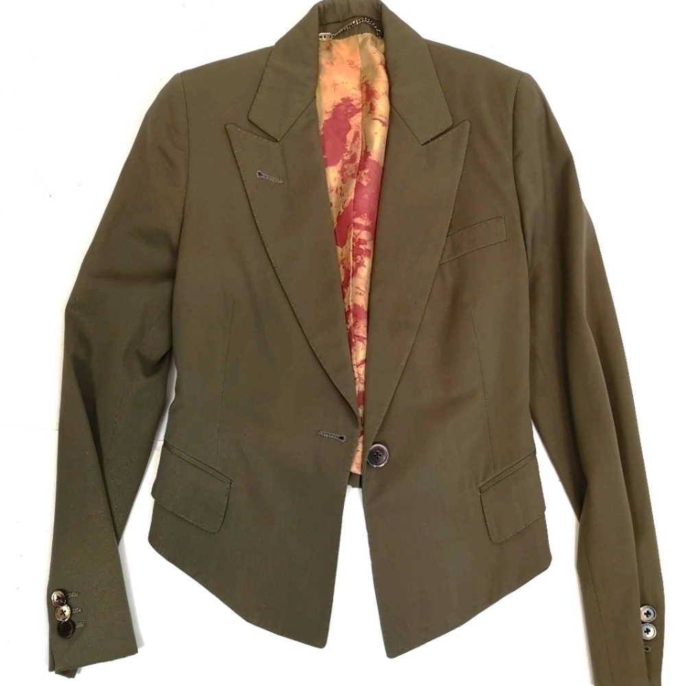 Y2K Vintage Catherine Malandrino Shrunken Tuxedo Jacket